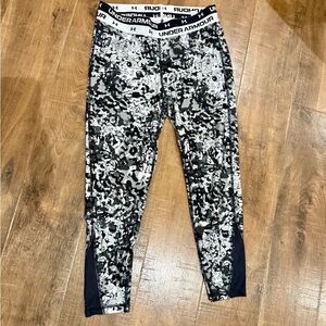 Under Armour Kids' Black and White Patterned Leggings